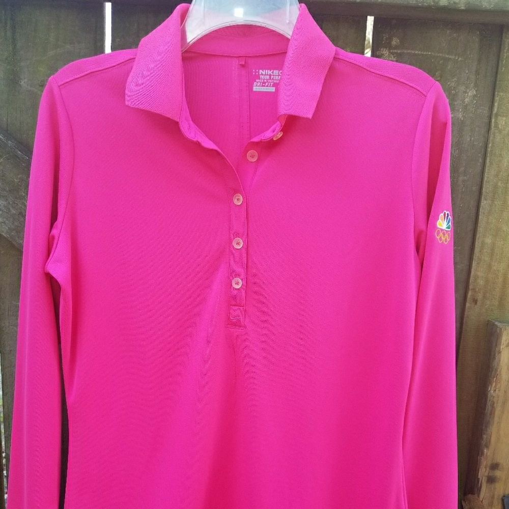 Womens Nike Golf Tour Dri Fit - Pink - Medium